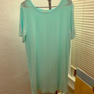 Teal/ light blue Piko dress